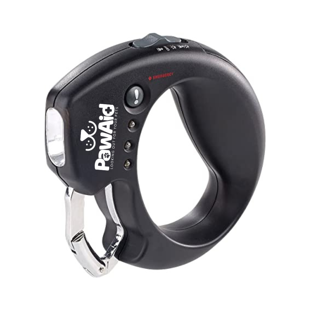 Paw Aid Anti-Theft Alarmed Dog Handle With LED Torch