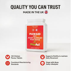 PawAid Pet Joint Support for Dogs- Chicken Flavour 120 Tablets