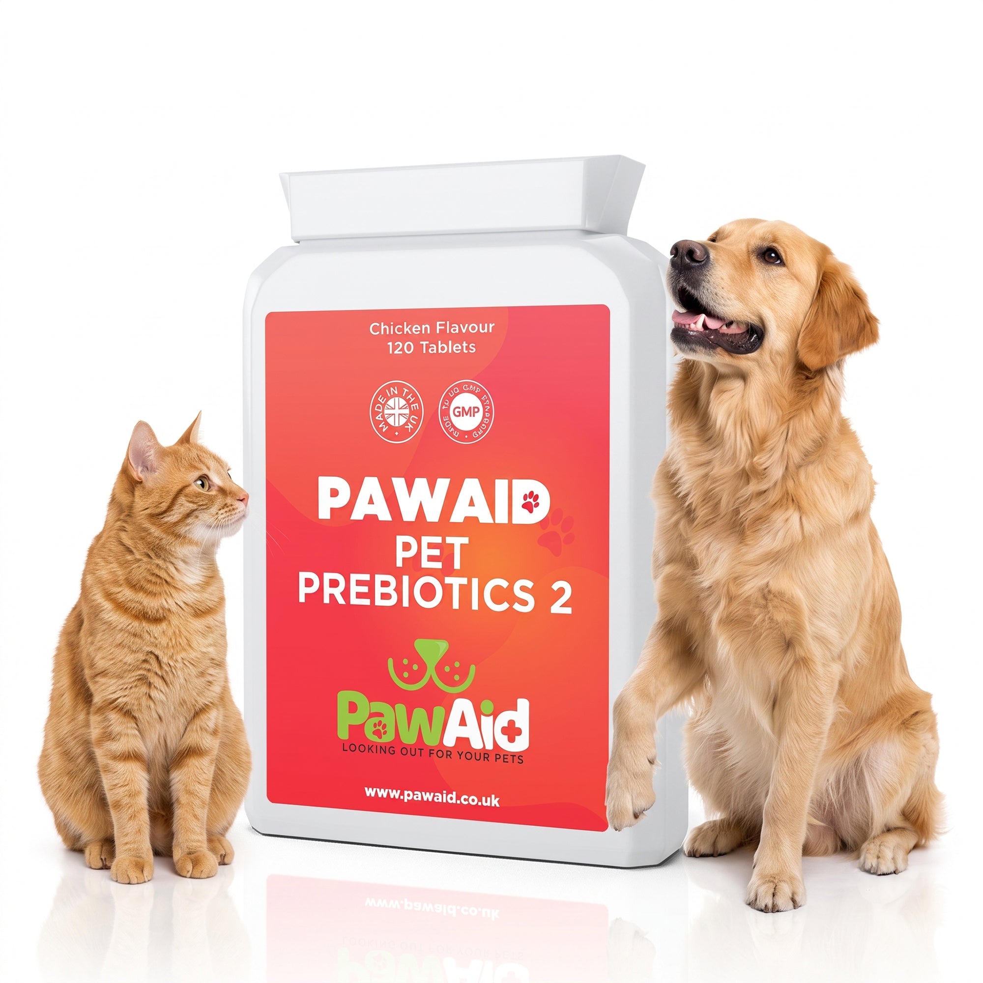 PawAid Pet Prebiotics 2 - Chicken Flavour 120 Tablets