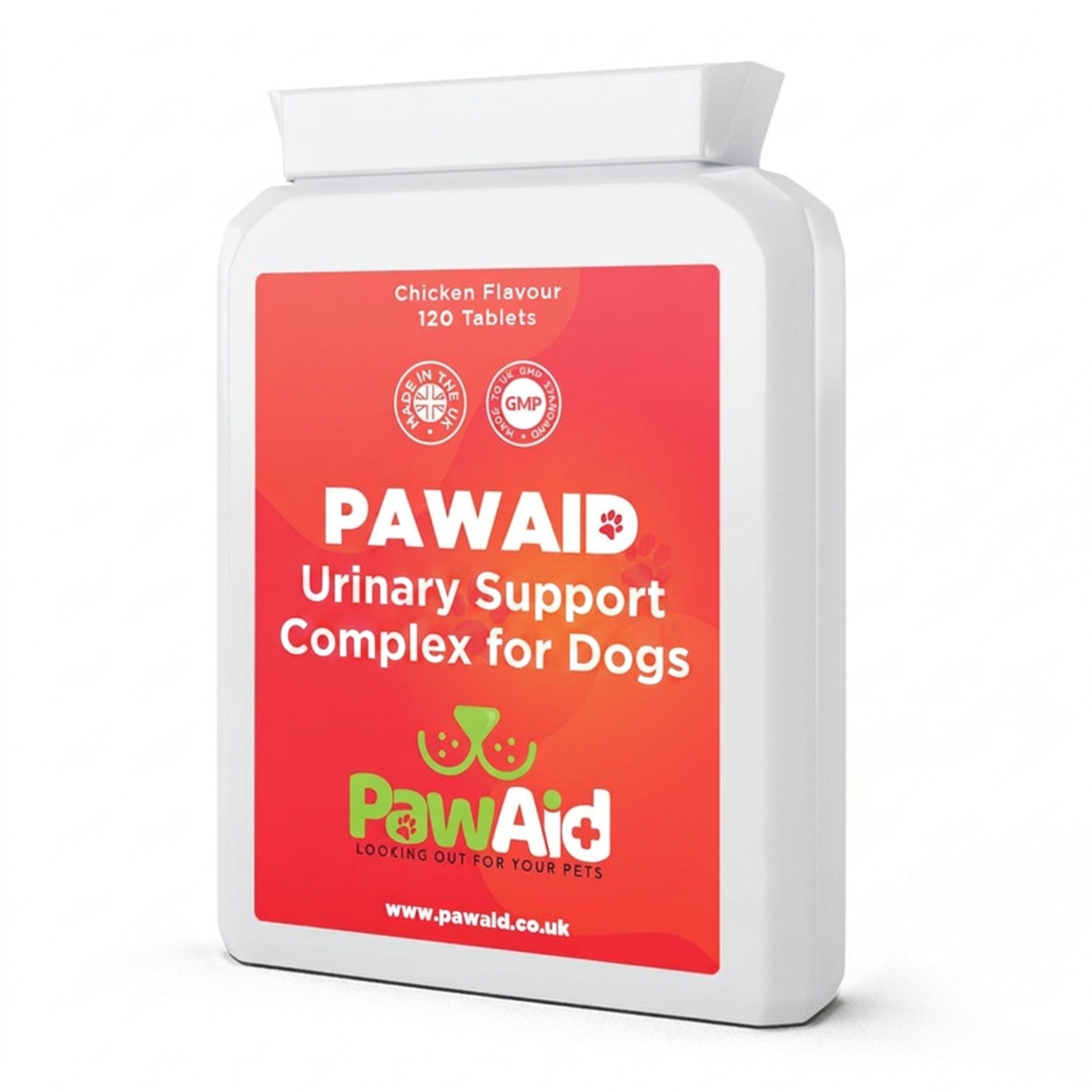 PawAid Urinary Support Complex for Dogs Tablets -  Chicken Flavour 120 Tablets