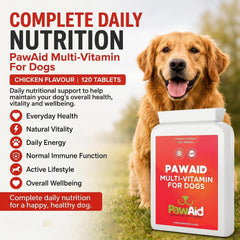 PawAid Multi-Vitamin For Dogs -  Chicken Flavour 120 Tablets