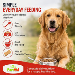 PawAid Multi-Vitamin For Dogs -  Chicken Flavour 120 Tablets