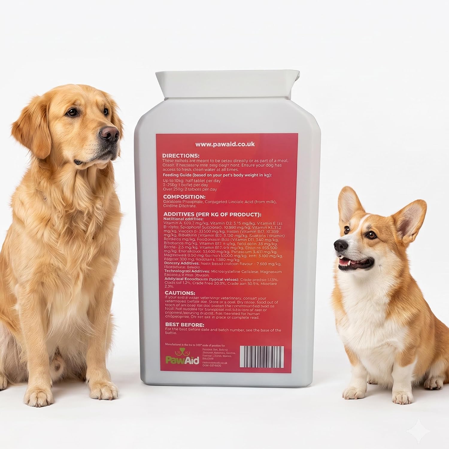 PawAid Multi-Vitamin For Dogs -  Chicken Flavour 120 Tablets