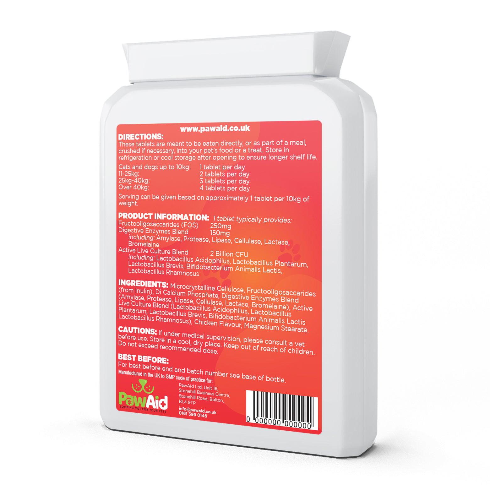 PawAid Pet Prebiotics 2 Chicken Flavour 120 Tablets